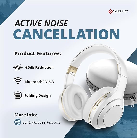 Ear Bluetooth Wireless Headphones, Active Noise Canceling -20dB - Image 4