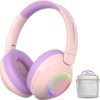 TONOSHARK Noise Cancelling Headphones for Kids,Colorful RGB LED Lights